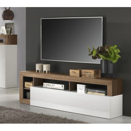 TV-Board LENOR weiß/Eiche