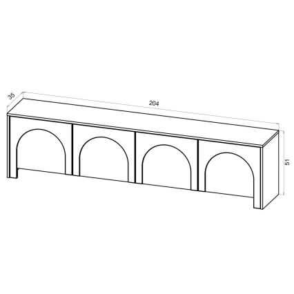 TV-Board NIO schwarz