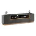 TV-Lowboard FRED Anthrazit/Eiche Artisan