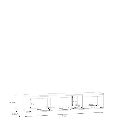 TV-Lowboard INAR Beige/Braun
