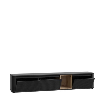 TV-Lowboard INAR, schwarz/braun