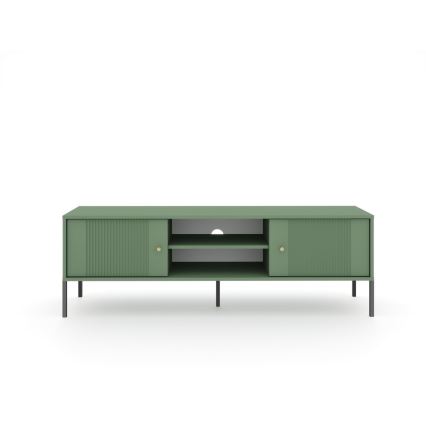 TV-Lowboard LUE grün/schwarz