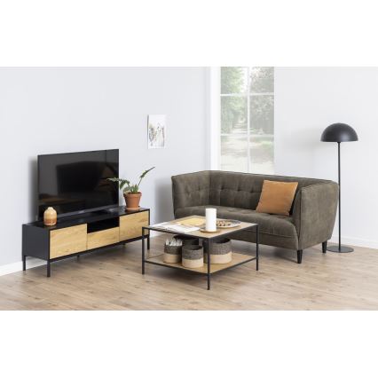TV-Lowboard SARON Eiche/Schwarz