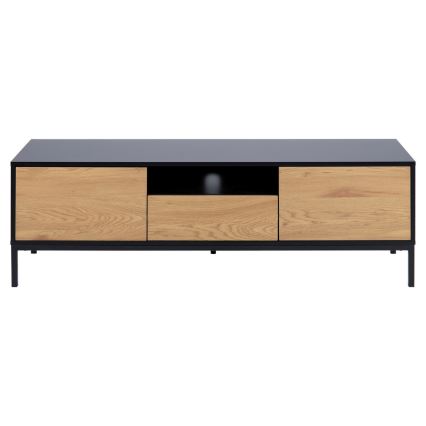 TV-Lowboard SARON Eiche/Schwarz