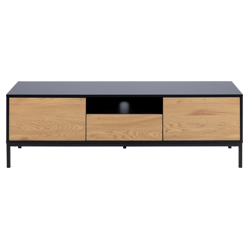 TV-Lowboard SARON Eiche/Schwarz