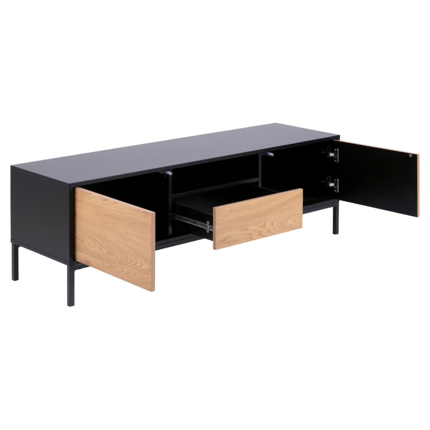 TV-Lowboard SARON Eiche/Schwarz