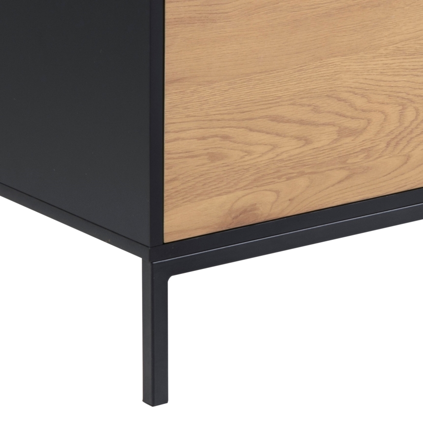 TV-Lowboard SARON Eiche/Schwarz
