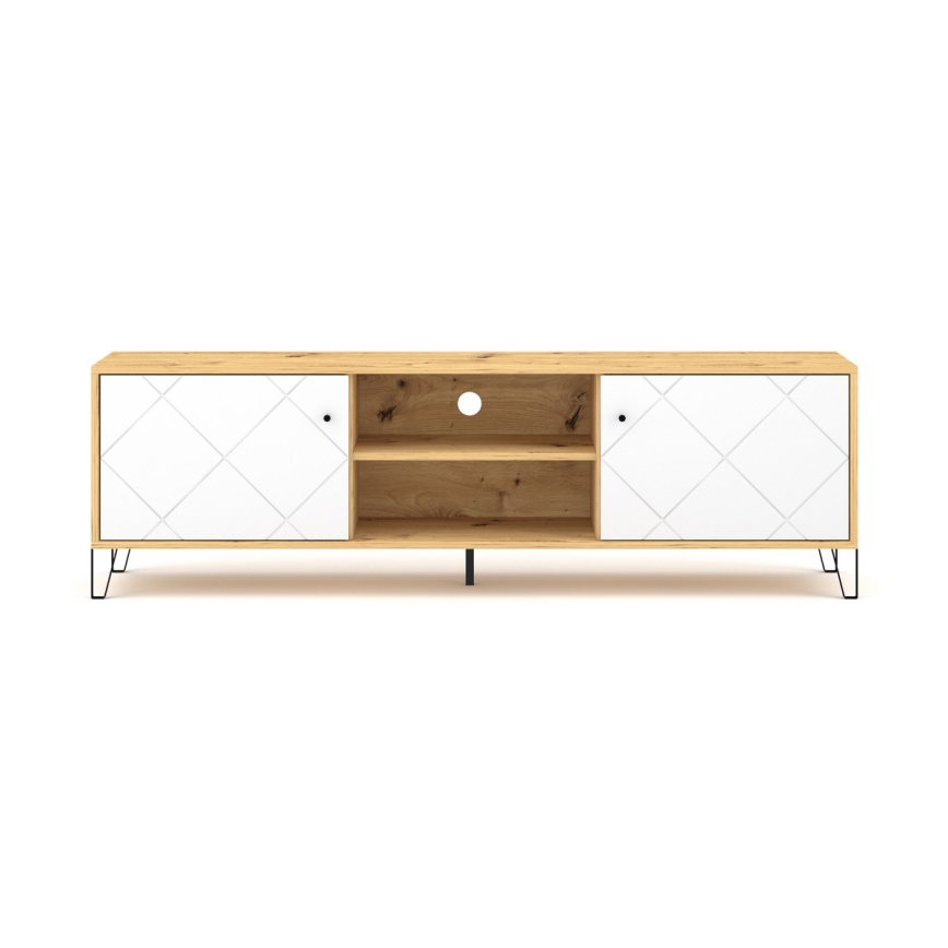 TV-Lowboard SULA Artisan-Eiche/Weiß