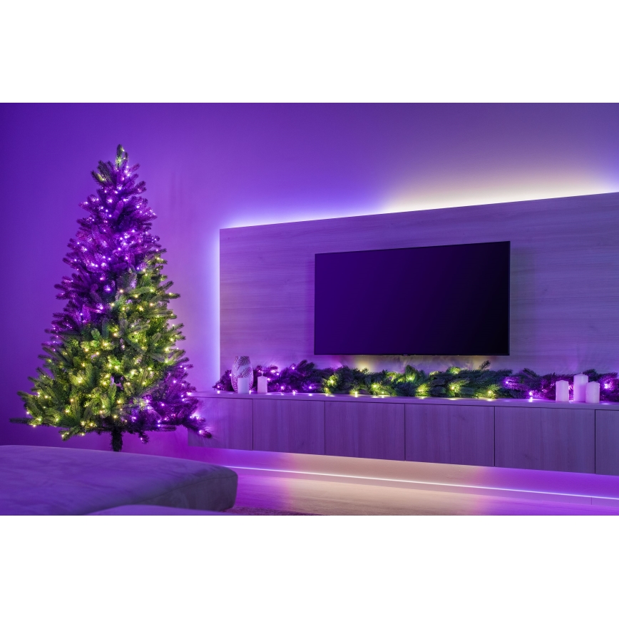 Twinkly - LED RGBW Dimmbare Weihnachtsdekoration GARLAND 50xLED 2,7 m Wi-Fi