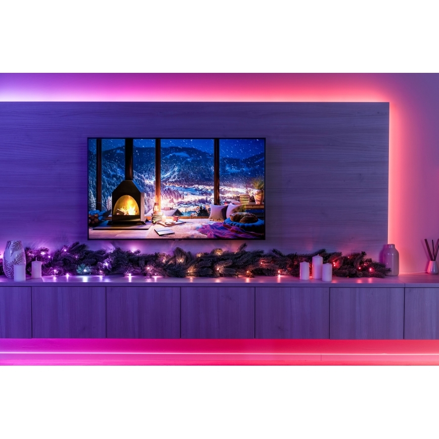 Twinkly - LED RGBW Dimmbare Weihnachtsdekoration GARLAND 50xLED 2,7 m Wi-Fi