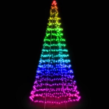 Twinkly - LED RGBW dimmbarer Außen-Weihnachtsbaum LIGHT TREE 300xLED 2m IP44 Wi-Fi
