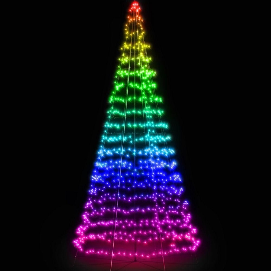 Twinkly - LED RGBW dimmbarer Außen-Weihnachtsbaum LIGHT TREE 300xLED 2m IP44 Wi-Fi