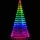Twinkly - LED RGBW dimmbarer Außen-Weihnachtsbaum LIGHT TREE 300xLED 2m IP44 Wi-Fi