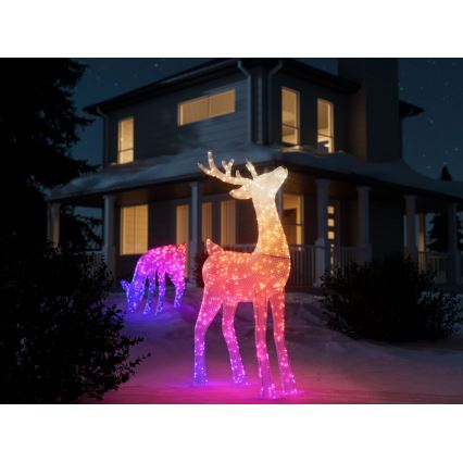Twinkly - Dimmbares Outdoor-Weihnachtsrentier LED RGBW REINGEERS 240xLED IP44 Wi-Fi
