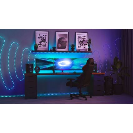 Twinkly - LED RGB Außen-Dimmstreifen DOTS 400xLED 20 m IP44 Wi-Fi