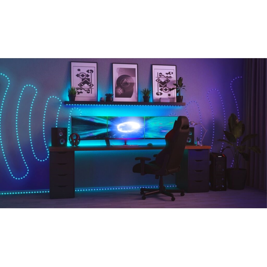 Twinkly - LED RGB Außen-Dimmstreifen DOTS 400xLED 20 m IP44 Wi-Fi