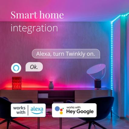 Twinkly - LED RGB Außen-Dimmstreifen DOTS 400xLED 20 m IP44 Wi-Fi