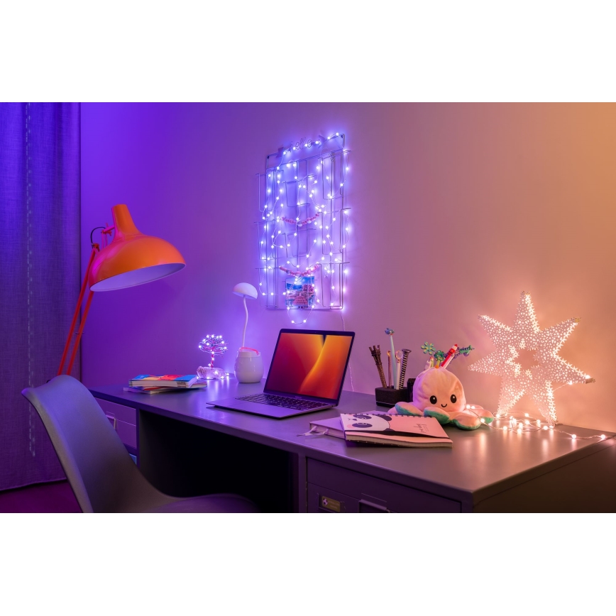 Twinkly - Dimmbare LED-RGB-Weihnachtskette CANDIES 100xLED 8 m USB Wi-Fi