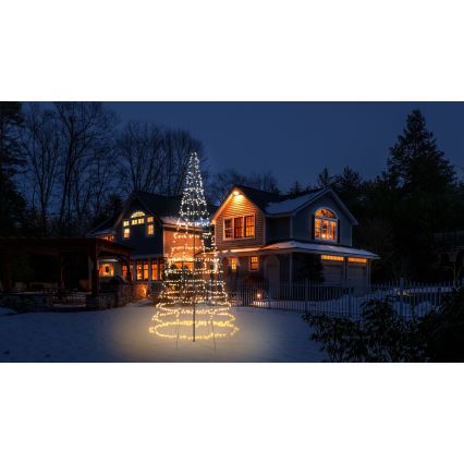 Twinkly - LED RGBW dimmbarer Außen-Weihnachtsbaum LIGHT TREE 1000×LED 6 m IP44 Wi-Fi