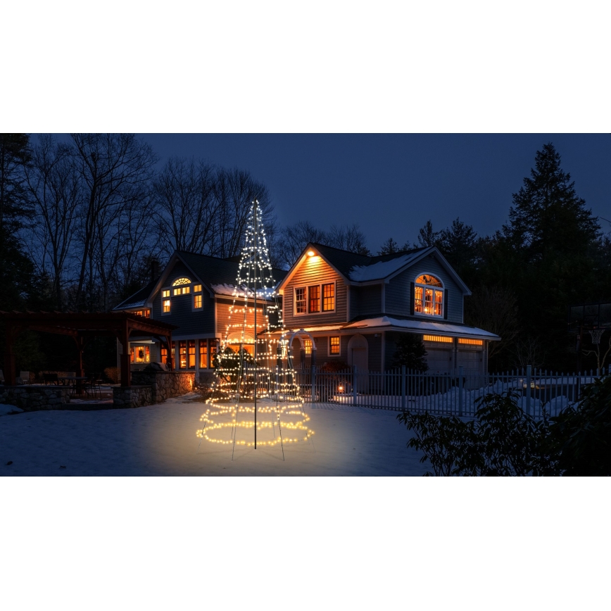 Twinkly - LED RGBW dimmbarer Außen-Weihnachtsbaum LIGHT TREE 1000×LED 6 m IP44 Wi-Fi