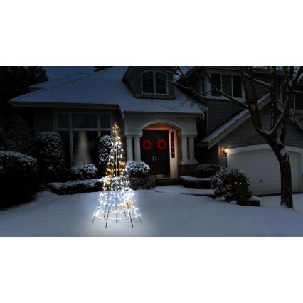 Twinkly - LED RGBW dimmbarer Außen-Weihnachtsbaum LIGHT TREE 300xLED 2m IP44 Wi-Fi