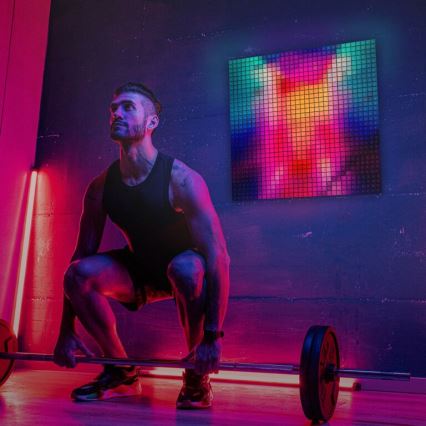 Twinkly - Dimmbares LED-RGB-Panel SQUARES 64xLED 16x16 cm Wi-Fi