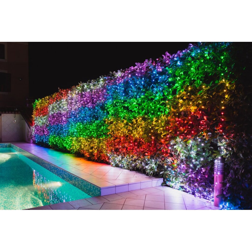 Twinkly - LED RGB dimmbare Außen-Weihnachtslichterkette STRINGS 600xLED 51,5m IP44 Wi-Fi