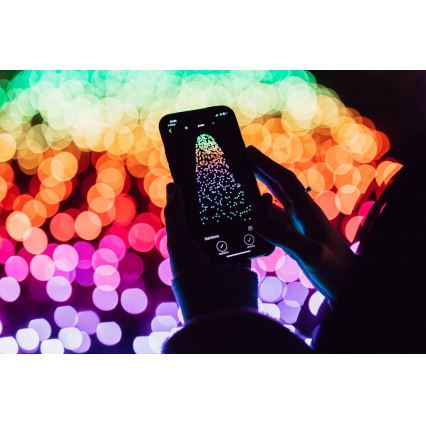 Twinkly - LED RGB dimmbare Außen-Weihnachtslichterkette STRINGS 600xLED 51,5m IP44 Wi-Fi
