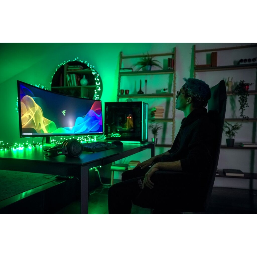 Twinkly - LED RGB dimmbare Außen-Weihnachtslichterkette STRINGS 600xLED 51,5m IP44 Wi-Fi