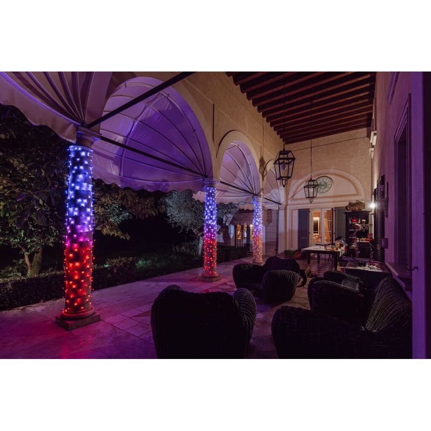 Twinkly - LED RGB dimmbare Außen-Weihnachtslichterkette STRINGS 600xLED 51,5m IP44 Wi-Fi