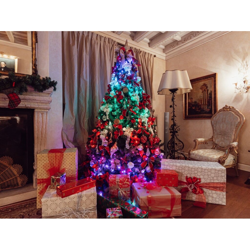 Twinkly - LED RGB dimmbare Außen-Weihnachtslichterkette STRINGS 600xLED 51,5m IP44 Wi-Fi