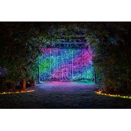 Twinkly - LED RGBW dimmbare Außen-Weihnachtsvorhang CURTAIN 210xLED 6,1m IP44 Wi-Fi
