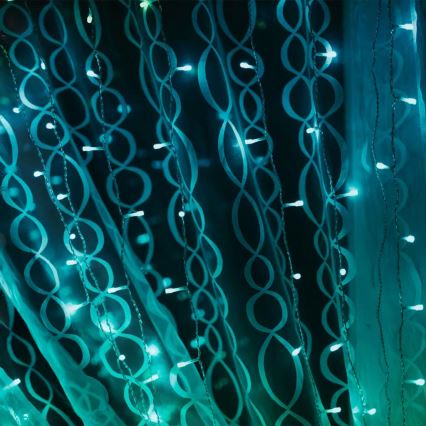 Twinkly - LED RGBW dimmbare Außen-Weihnachtsvorhang CURTAIN 210xLED 6,1m IP44 Wi-Fi