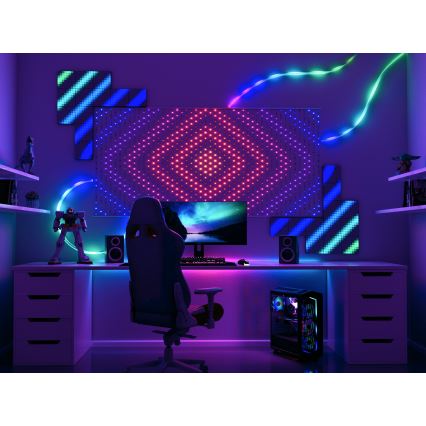 Twinkly - LED RGB dimmbarer Weihnachtsvorhang MATRIX 480xLED 1x1 m Wi-Fi