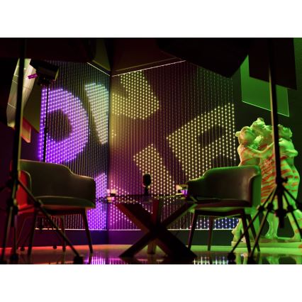 Twinkly - LED RGB dimmbarer Weihnachtsvorhang MATRIX 480xLED 1x1 m Wi-Fi