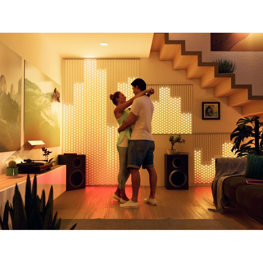 Twinkly - LED RGB dimmbarer Weihnachtsvorhang MATRIX 480xLED 1x1 m Wi-Fi