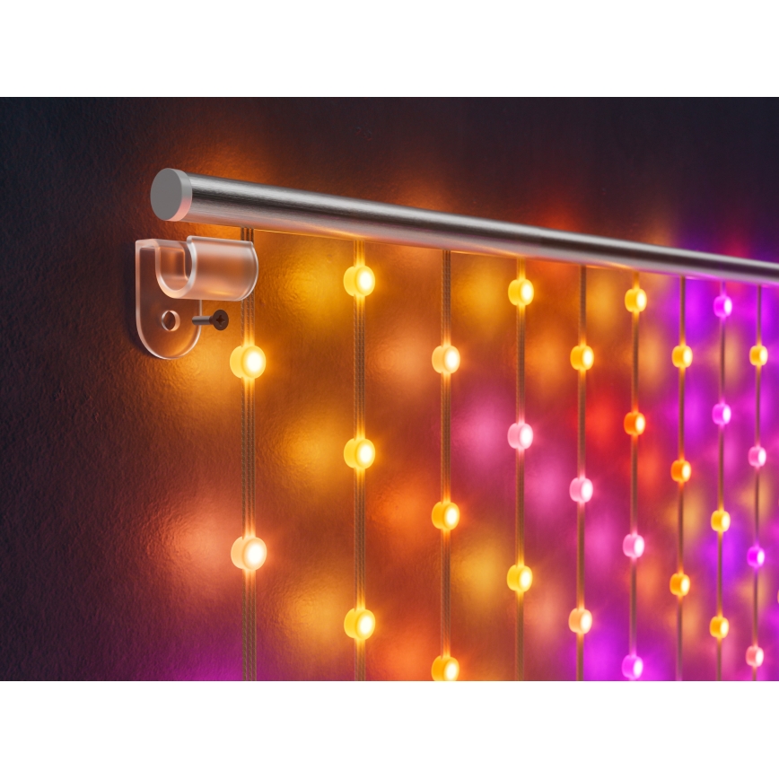 Twinkly - LED RGB dimmbarer Weihnachtsvorhang MATRIX 480xLED 1x1 m Wi-Fi