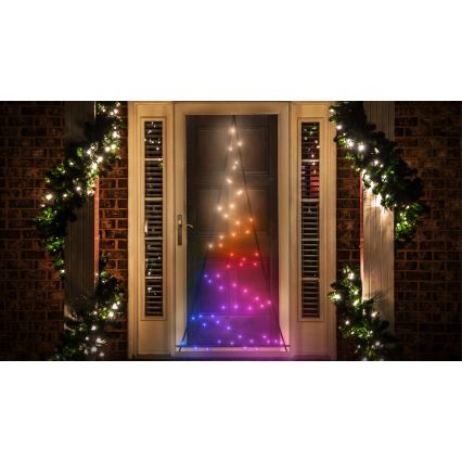 Twinkly - LED RGBW dimmbarer Außen-Weihnachtsbaum LIGHT TREE 70xLED IP44 Wi-Fi