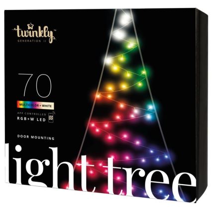 Twinkly - LED RGBW dimmbarer Außen-Weihnachtsbaum LIGHT TREE 70xLED IP44 Wi-Fi