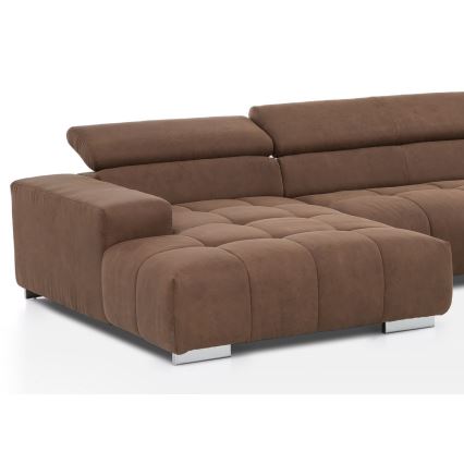 U-förmiges Ecksofa TROPEA braun
