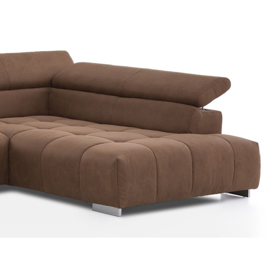 U-förmiges Ecksofa TROPEA braun