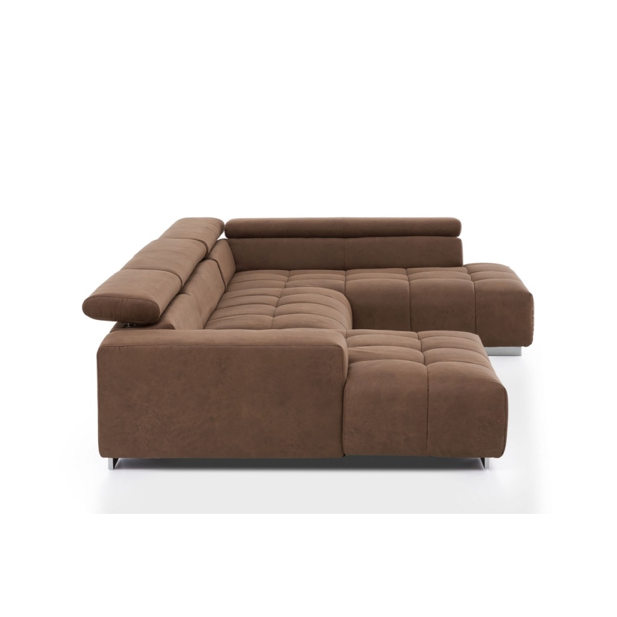 U-förmiges Ecksofa TROPEA braun