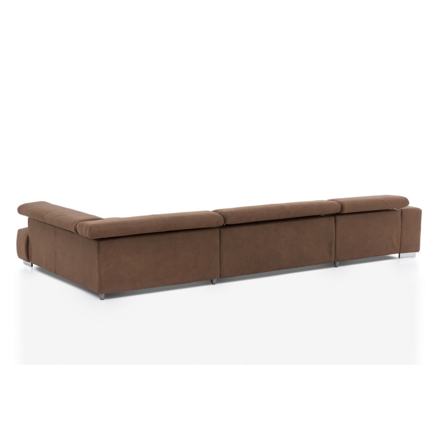 U-förmiges Ecksofa TROPEA braun