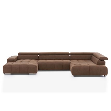U-förmiges Ecksofa TROPEA braun