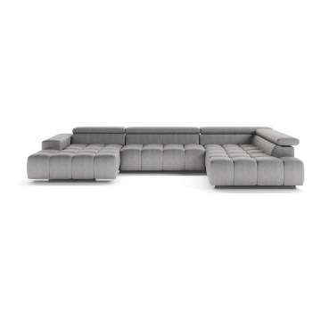 U-förmiges Ecksofa TROPEA grau