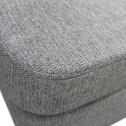 U-förmiges, klappbares Eck-Polstersofa SERPA links grau