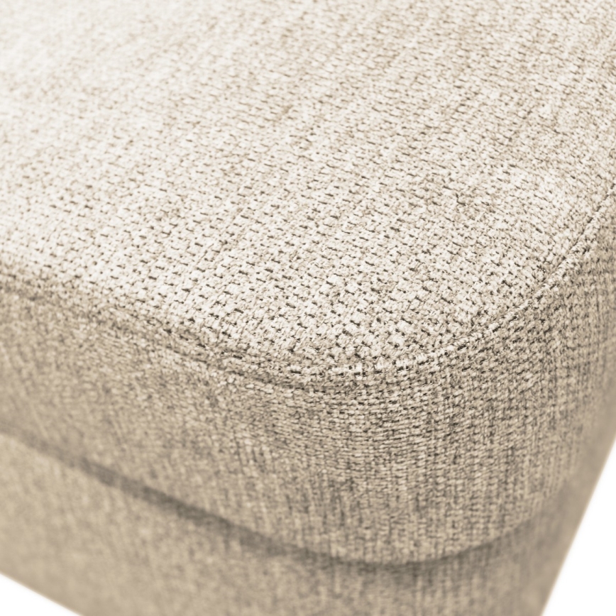 U-förmiges, klappbares Eck-Polstersofa SERPA rechts beige