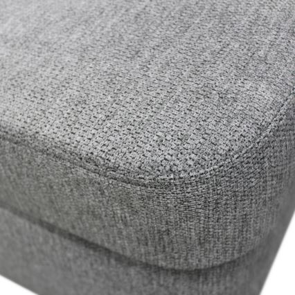 U-förmiges, klappbares Eck-Polstersofa SERPA rechts grau