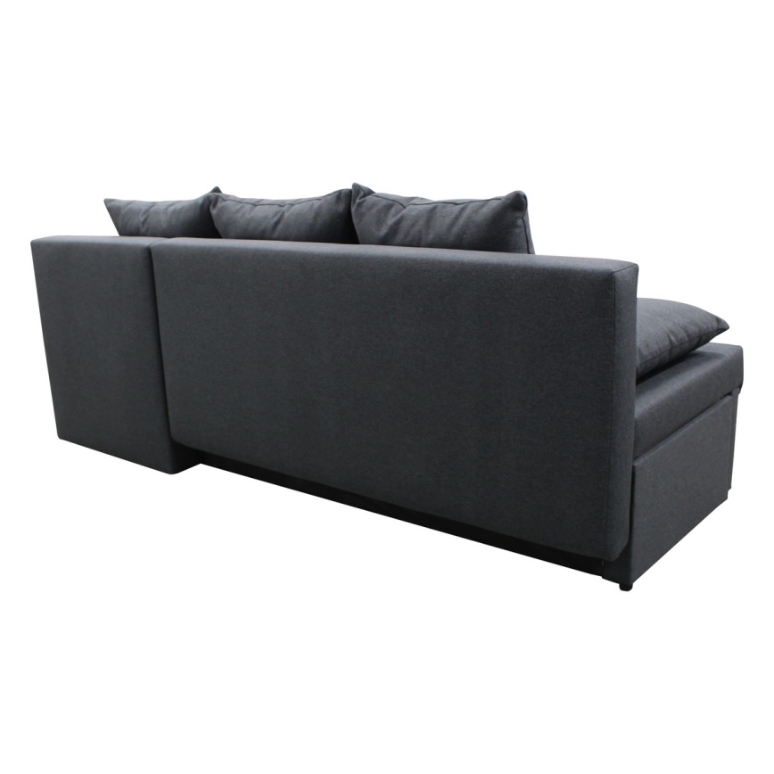 Universelles Eck-Schlafsofa mit Stauraum in L-Form ALMEIDA Anthrazit