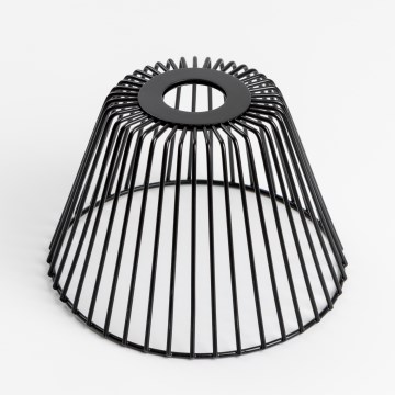 Universell einsetzbarer Lampenschirm CURITIBA Ø 21 cm, schwarz